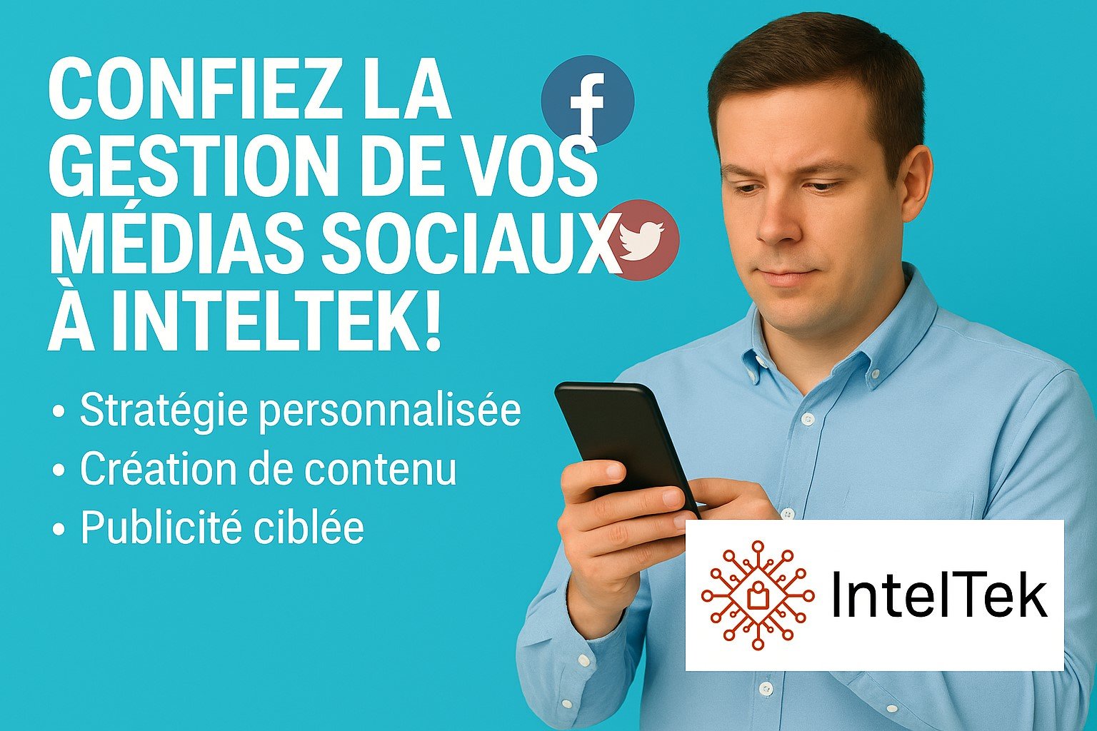 Gestion des médias sociaux IntelTek