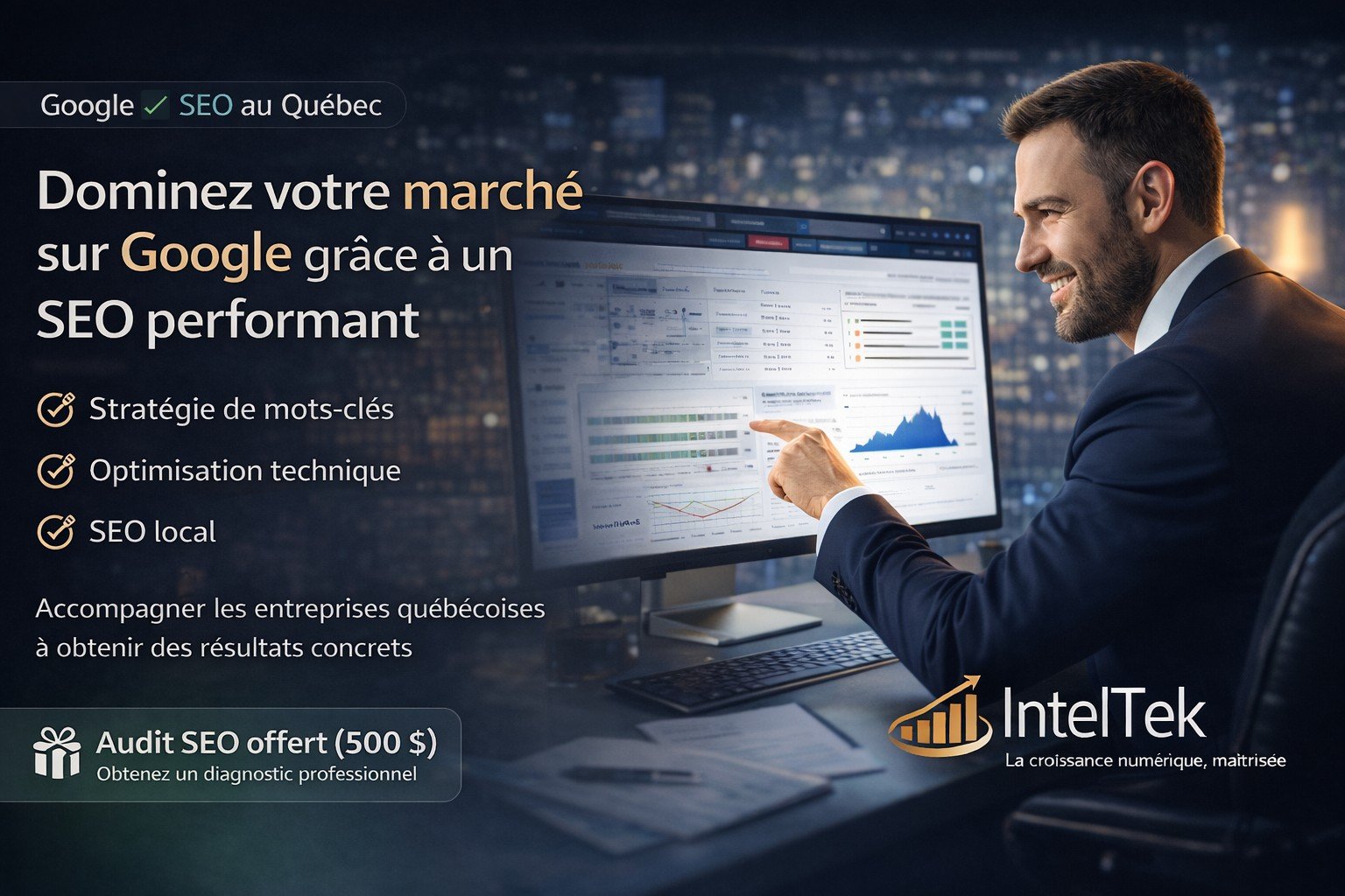 Service SEO au Québec : optimisation Google pour PME