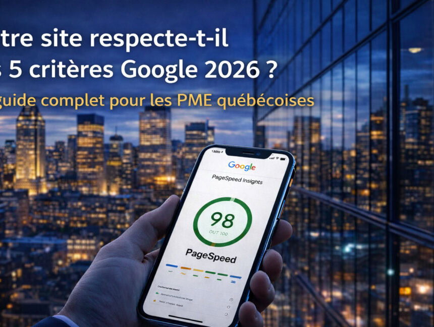 Google peut faire chuter votre site en 2026 :