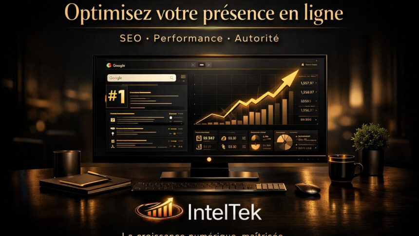 Stratégies d’optimisation SEO par IntelTek pour améliorer votre référencement web et dominer Google au Québec.