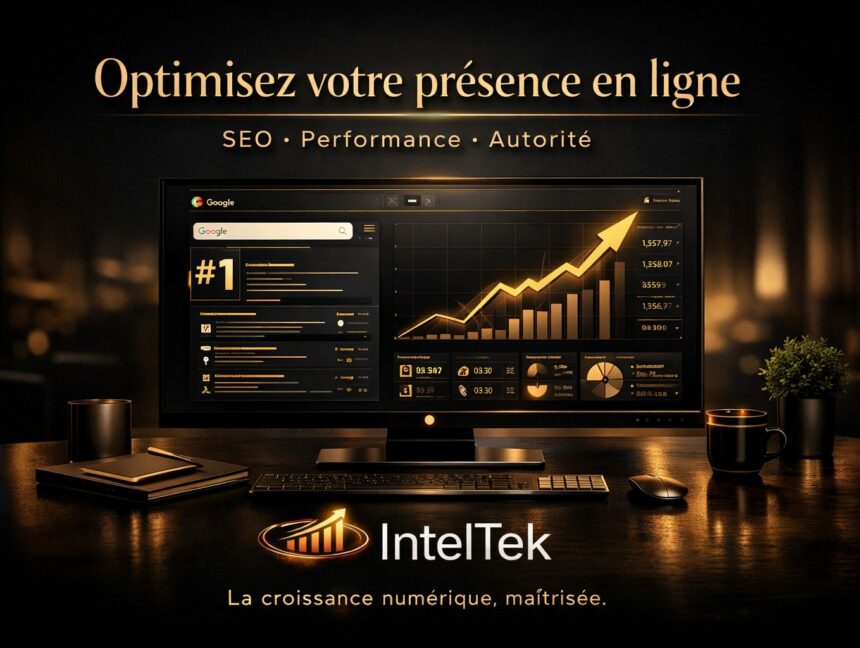 Stratégies d’optimisation SEO par IntelTek pour améliorer votre référencement web et dominer Google au Québec.