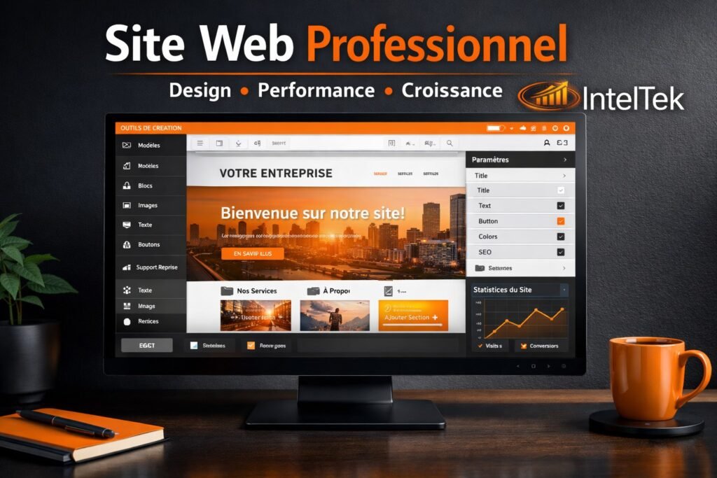 Création de site web professionnel pour PME au Québec – Design moderne et performance par IntelTek