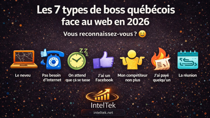 Les 7 types de boss quebecois face au web en 2026