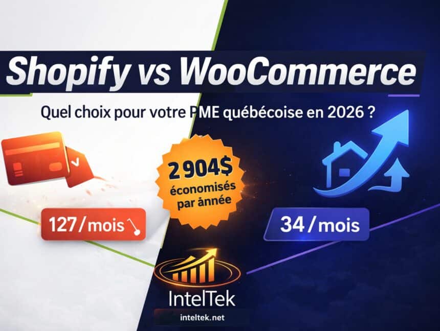 Shopify vs WooCommerce pour PME québécoises 2026