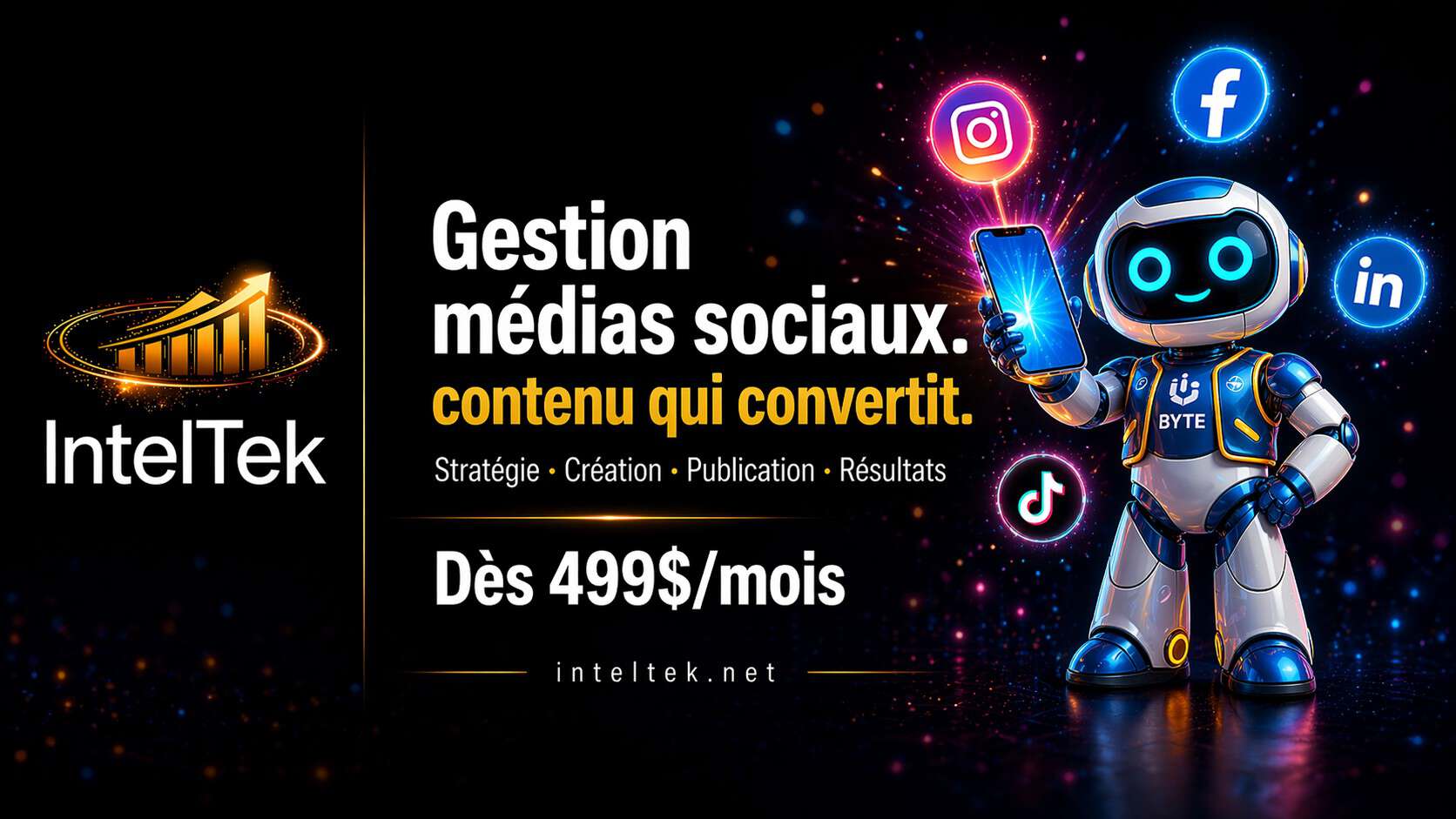 Gestion des médias sociaux – IntelTek