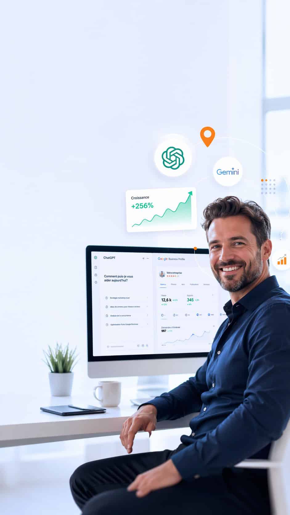 IntelTek — première agence GEO francophone au Québec — agence web qui génère des demandes et qui positionne les PME dans ChatGPT, Gemini et Perplexity.