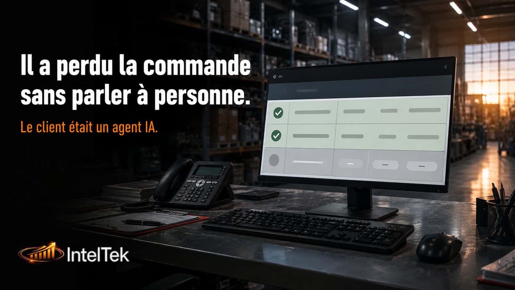 Il a perdu la commande sans jamais parler à personne. Le client était un robot.