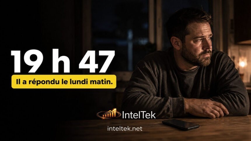Le lead est entré à 19 h 47. Il a répondu le lundi matin.