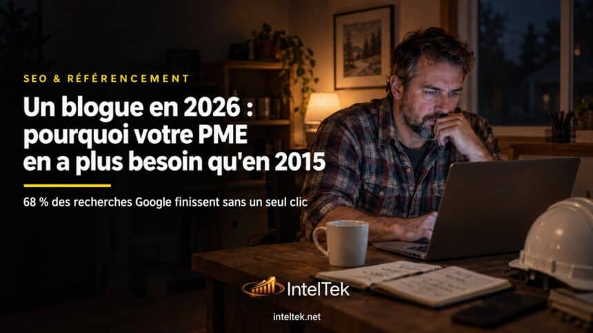 Un blogue en 2026 : pourquoi votre PME en a plus besoin qu&rsquo;en 2015