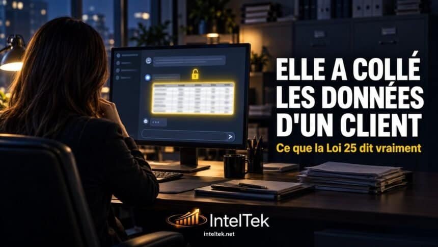 Son employée a collé les données d&rsquo;un client dans ChatGPT. Vingt minutes sauvées.